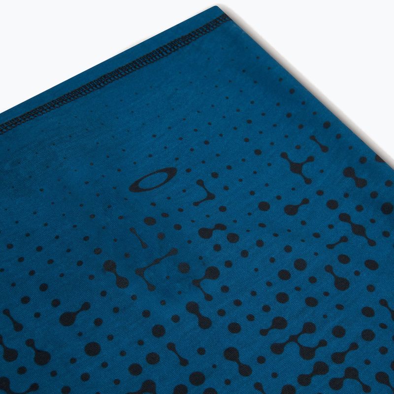 Multifunctional snood Oakley Borealis Neck Gaiter monogram gradient blue 3