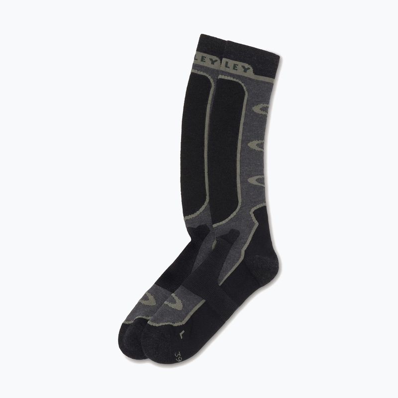 Ski socks Oakley Patrol dark grey hthr 3