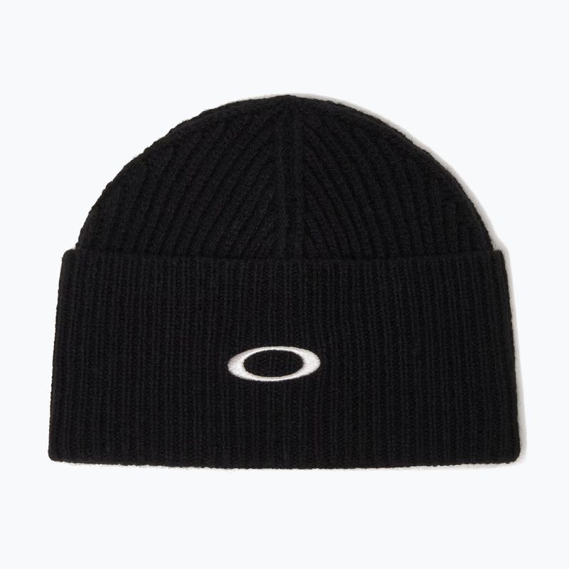 Winter hat Oakley Ellipse Ribbed Beanie blackout