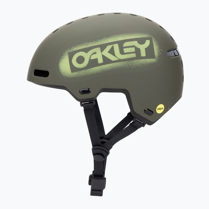 Helmet Oakley Street1 EU matte dark brush stencil 3