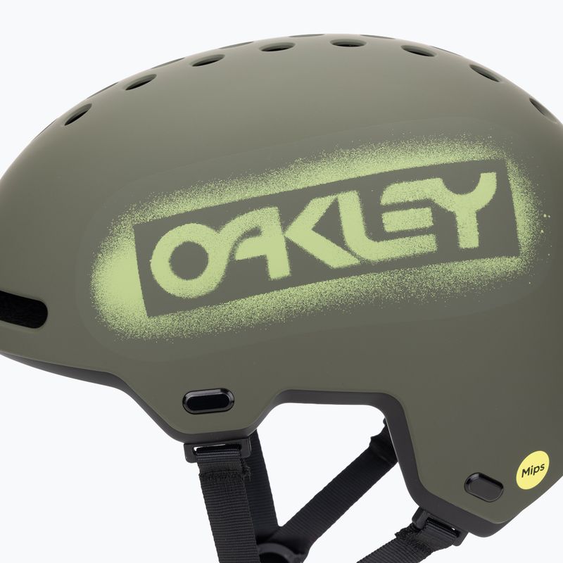 Helmet Oakley Street1 EU matte dark brush stencil 7