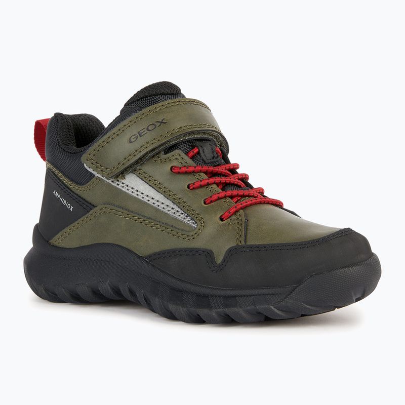 Geox Simbyos Abx dark green/red junior shoes 7