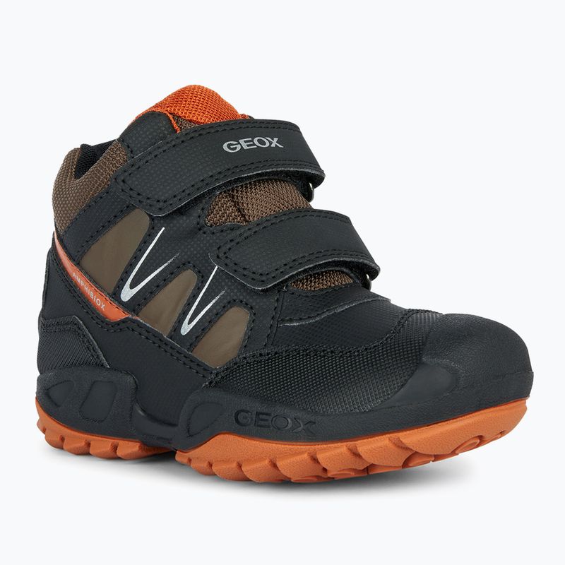 Geox New Savage Abx black/dark orange junior shoes 7