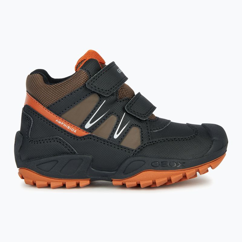 Geox New Savage Abx black/dark orange junior shoes 8