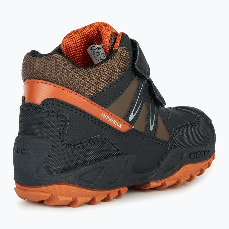 Geox New Savage Abx black/dark orange junior shoes 10