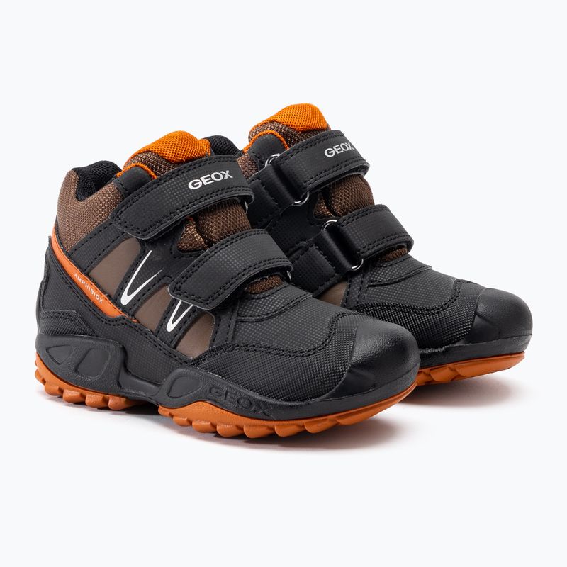 Geox New Savage Abx black/dark orange junior shoes 4