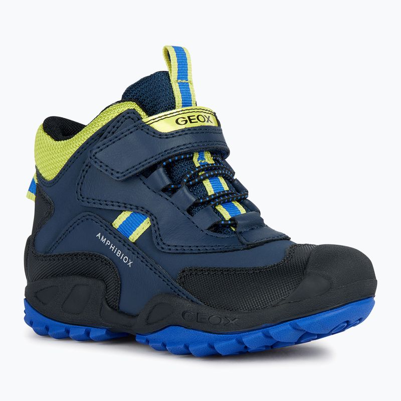 Geox New Savage Abx navy/lime green junior shoes 7