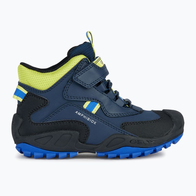 Geox New Savage Abx navy/lime green junior shoes 8