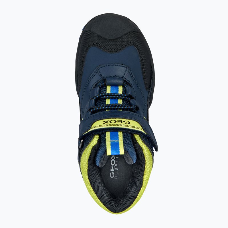 Geox New Savage Abx navy/lime green junior shoes 11