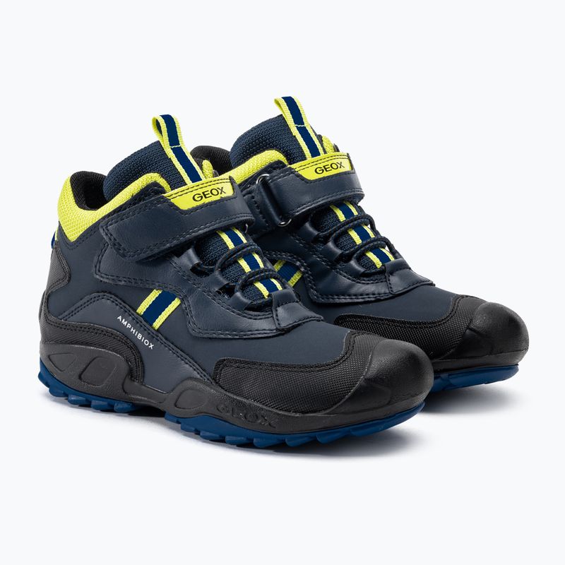 Geox New Savage Abx navy/lime green junior shoes 4