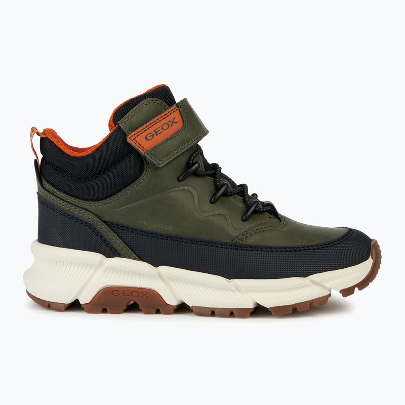 Geox Flexyper Plus military/orange junior shoes 9