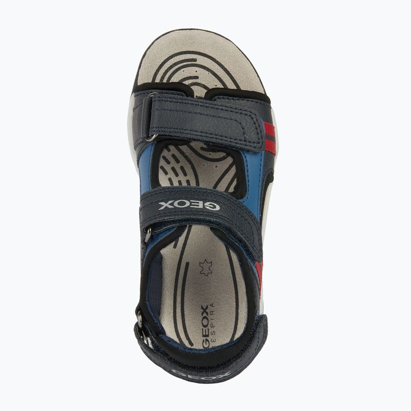 Geox Borealis ocean blue/red junior sandals 13