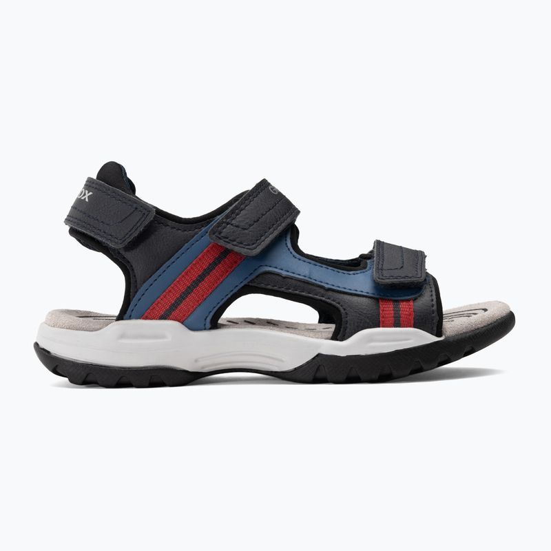 Geox Borealis ocean blue/red junior sandals 2
