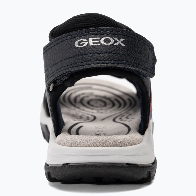 Geox Borealis ocean blue/red junior sandals 6