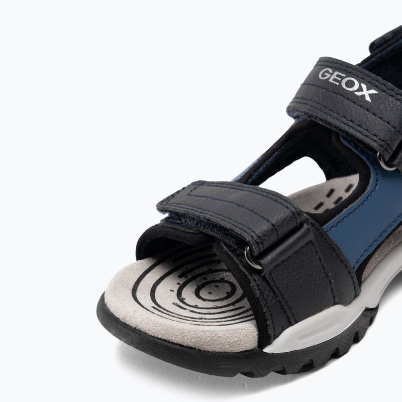 Geox Borealis ocean blue/red junior sandals 7
