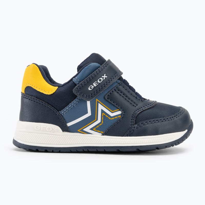 Geox Rishon nylon navy / yellow children's shoes 2
