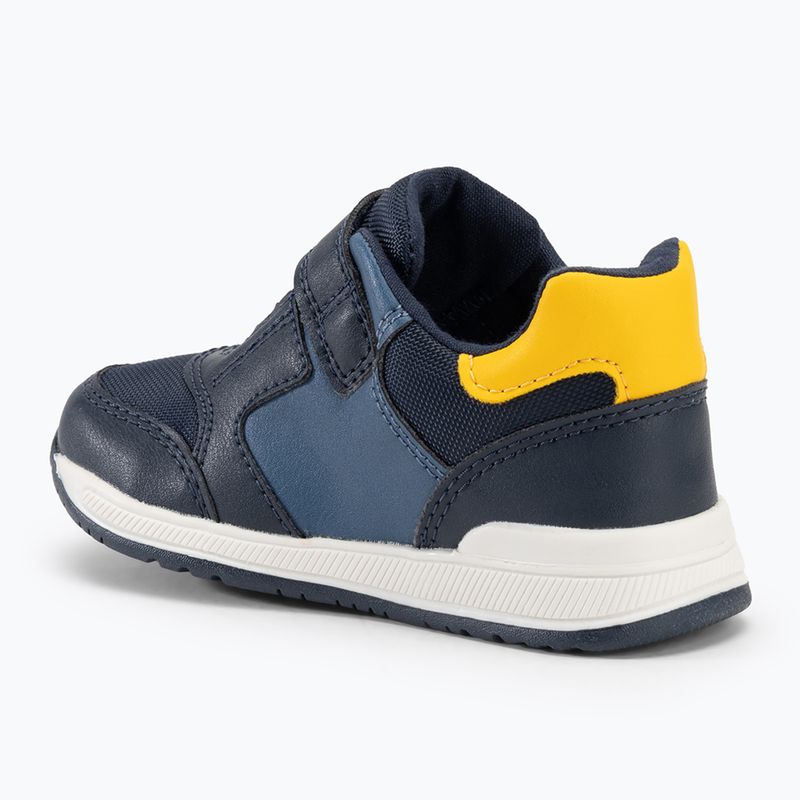 Geox Rishon nylon navy / yellow children's shoes 3