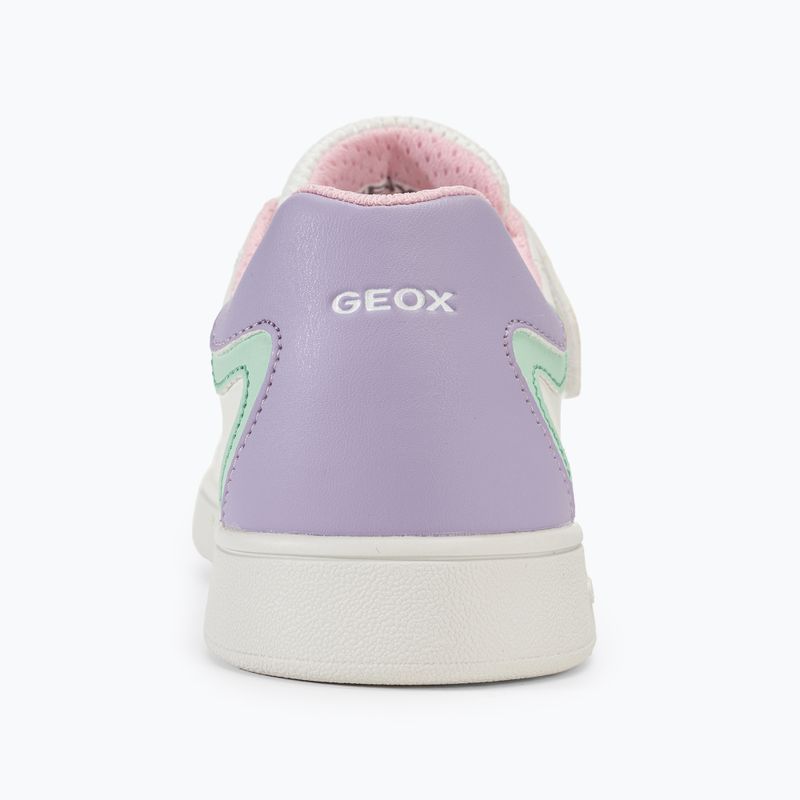 Geox Eclyper white/lilac junior shoes 6