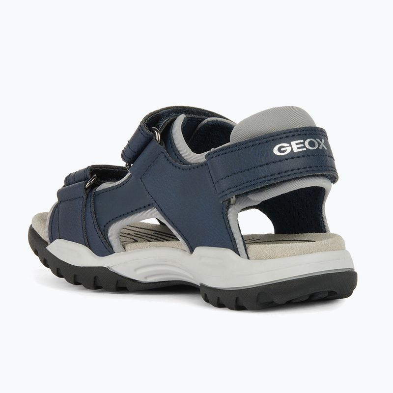 Geox Borealis ocean blue/gold junior sandals 10