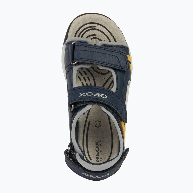 Geox Borealis ocean blue/gold junior sandals 13