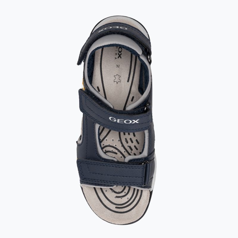 Geox Borealis ocean blue/gold junior sandals 5