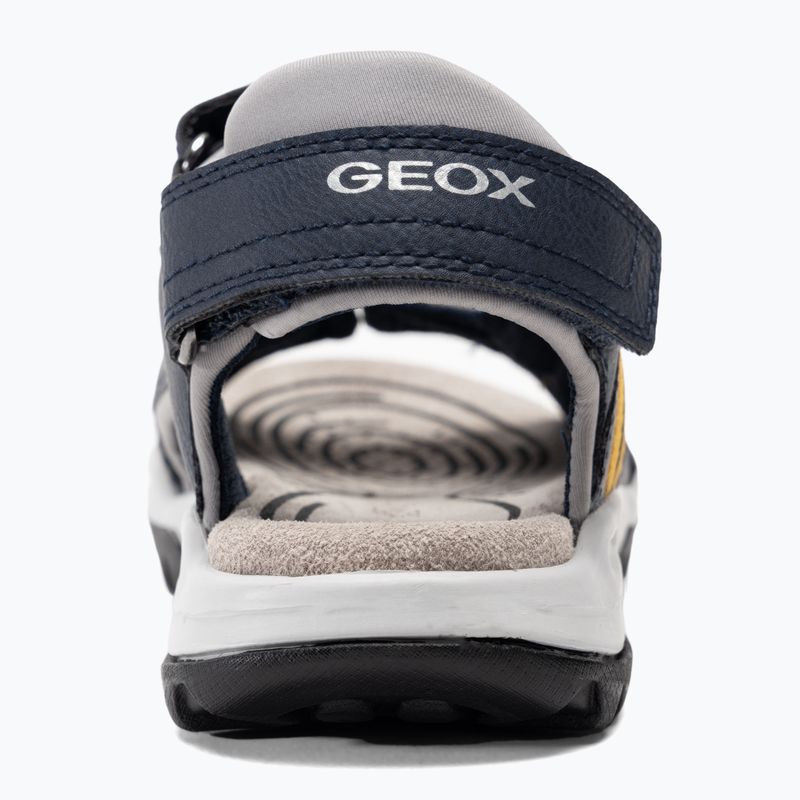 Geox Borealis ocean blue/gold junior sandals 6