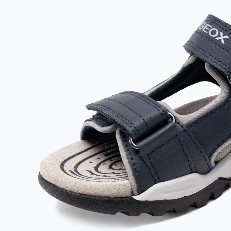 Geox Borealis ocean blue/gold junior sandals 7