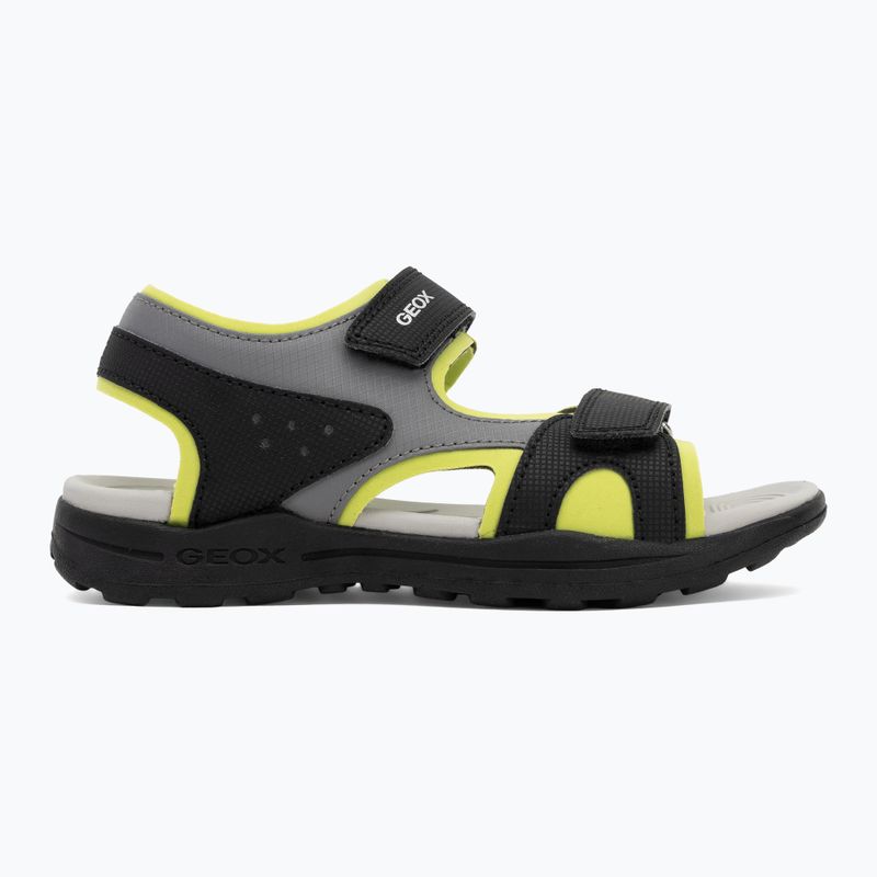 Children's sandals Geox Vaniett black/light green 2