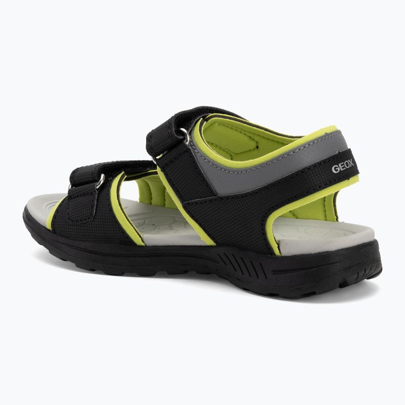 Children's sandals Geox Vaniett black/light green 3