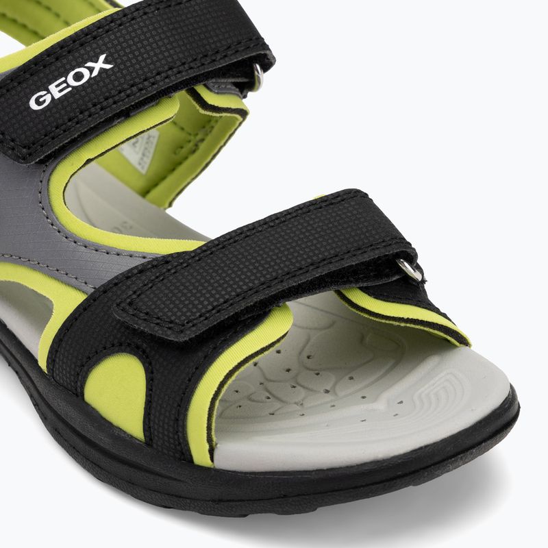 Children's sandals Geox Vaniett black/light green 7