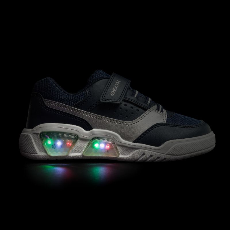 Geox Illuminus ocean blue/silver junior shoes 8