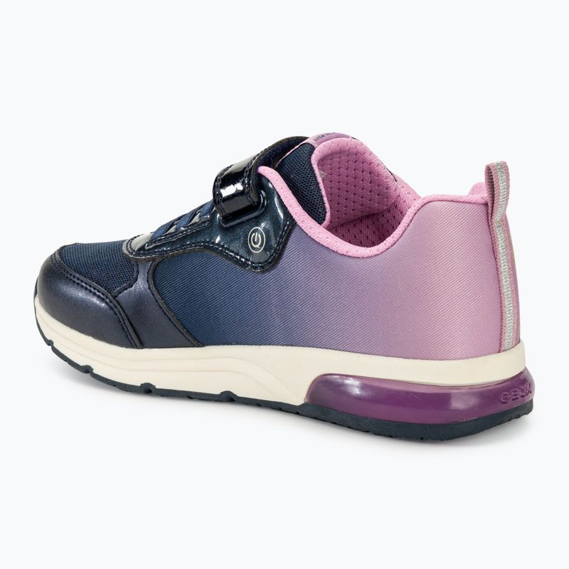 Geox Spaceclub navy/lavender junior shoes 3