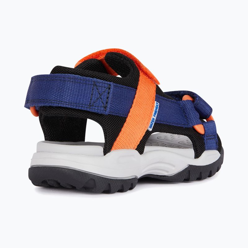 Geox Borealis ocean blue/orange junior sandals 11