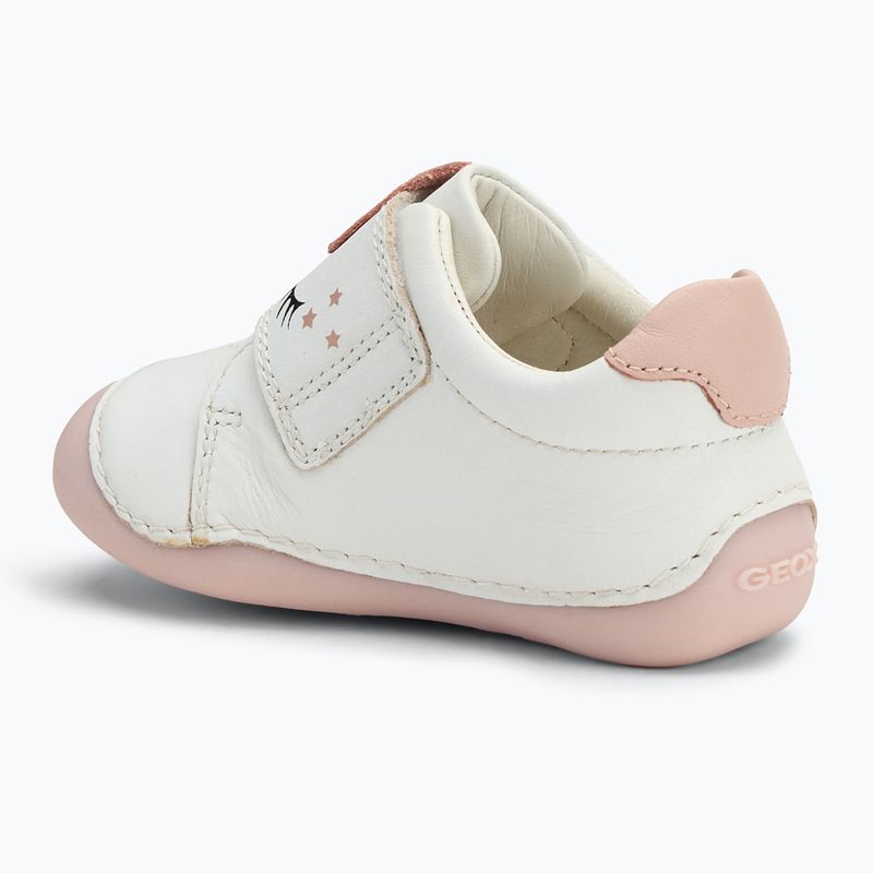 Geox Tutim white / rose children's shoes 3