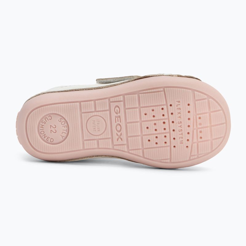 Geox Tutim white / rose children's shoes 4
