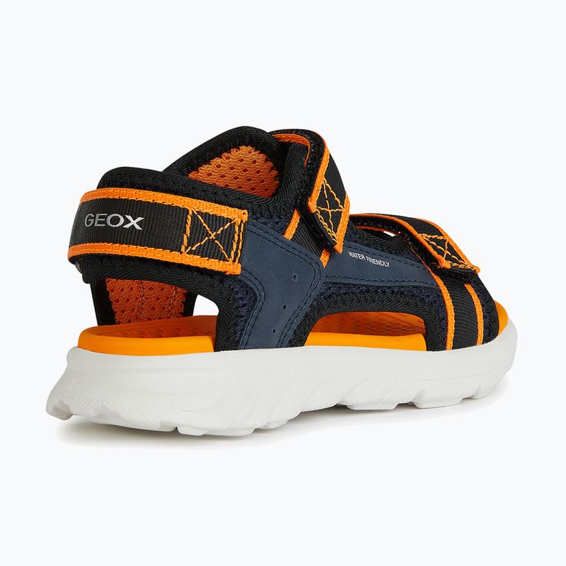 Geox Airadyum ocean blue/orange junior sandals 8