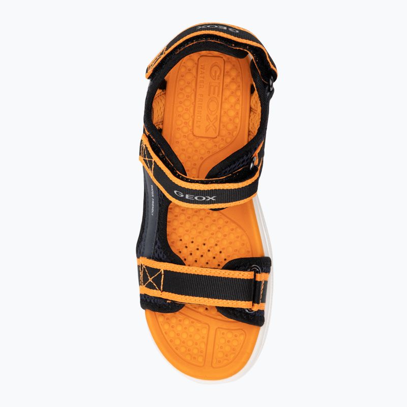 Geox Airadyum ocean blue/orange junior sandals 5