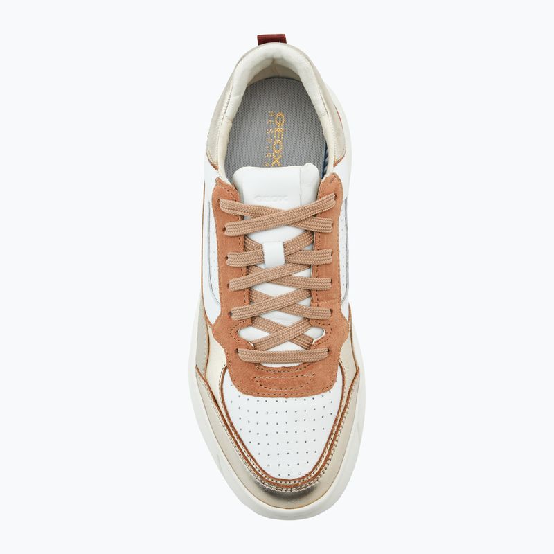 Geox Nebula™ 2.0 X women's shoes whire/light gold 5