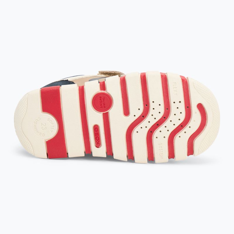 Geox Iupidoo children's shoes beige / navy 4