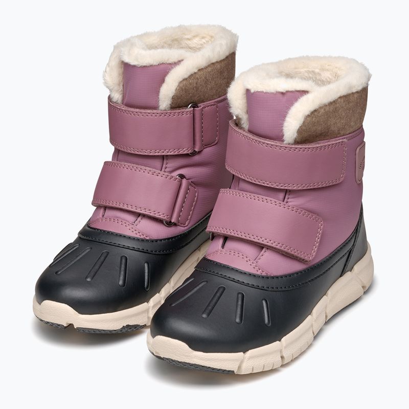 Geox Flexyper ABX dark rose/black junior snow boots 3