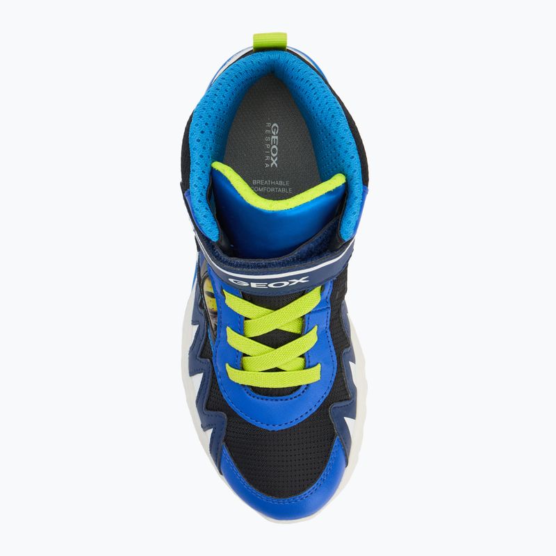 Geox Ciberdron navy/lime green children's shoes 5