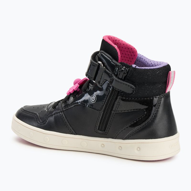 Geox Skylin black/fuchsia children's shoes 3