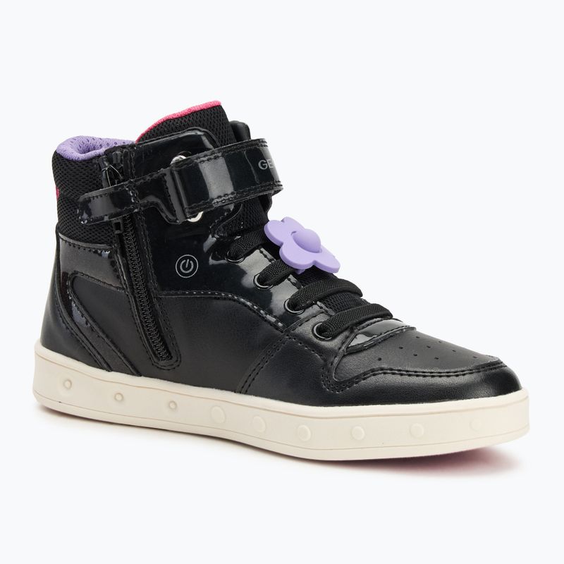 Geox Skylin black/fuchsia children's shoes 8