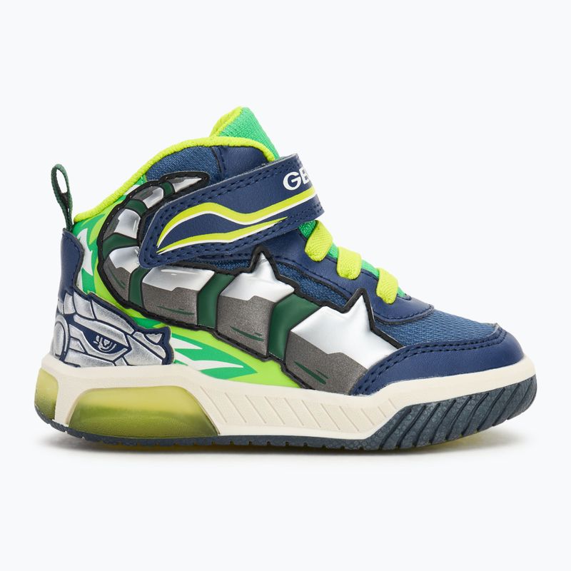 Geox Inek navy/lime green children's shoes 2