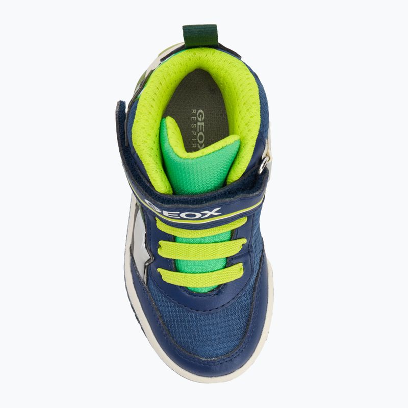 Geox Inek navy/lime green children's shoes 5