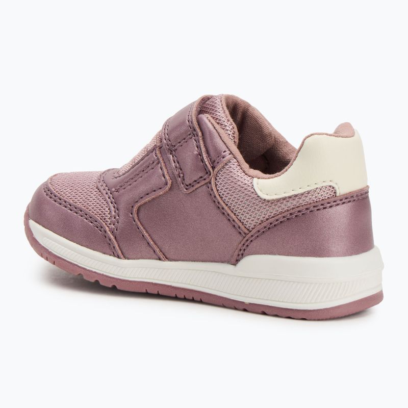 Geox Rishon dark pink/old white children's shoes 3