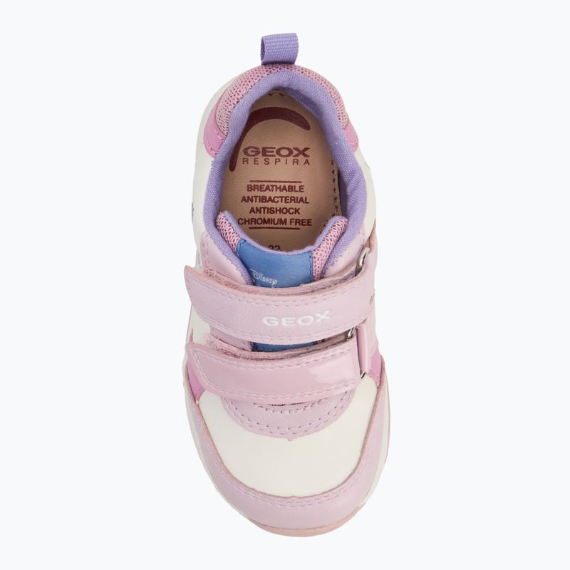 Geox Rishon white/pink children's shoes 5
