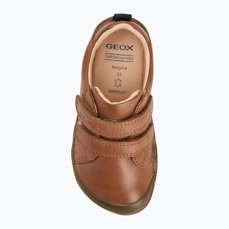 Children's barefoot shoes Geox Steppieup cognac 5