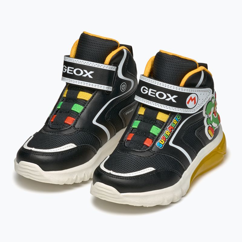 Geox Ciberdron black/yellow junior shoes 3