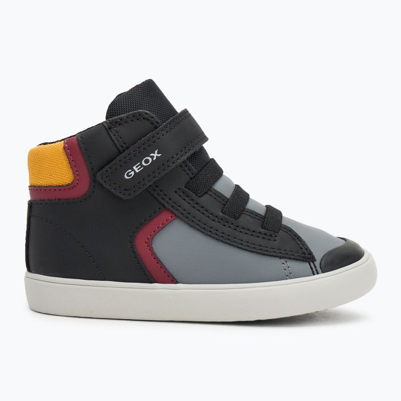 Geox Gisli black/burgundy children's shoes 2